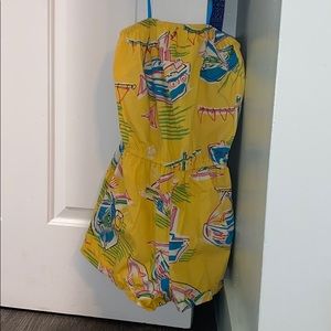yellow sailboat romper